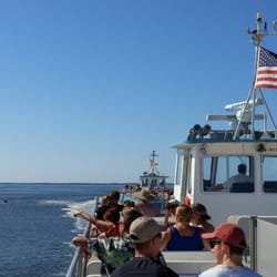 Sayville Ferry Service - Boats leave in formation to Pines, Cherry Grove, and Sailors Haven