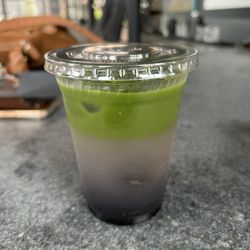 Black Coffee - Delicious blueberry lemonade matcha