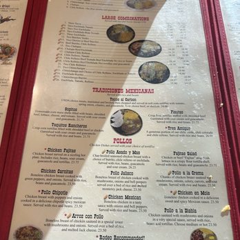 El Rodeo Restaurant - MENU:  08-29-2026 (6/6) - Mexican Near Me - Moses Lake, Washington