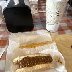 Jolly's - Hot dog with Hot Dog Chili and large Root Beer - Large