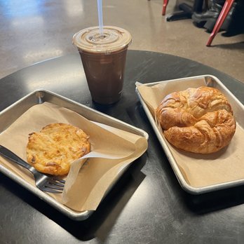 Founders Coffee - Plain Croissant & cheesy hashbrown - Coffee & Tea Near Me - Las Vegas, Nevada