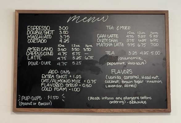 Menu photo 1 Brewhaus Coffee Libertyville, IL Menu photo 1 Brewhaus Coffee Libertyville, IL