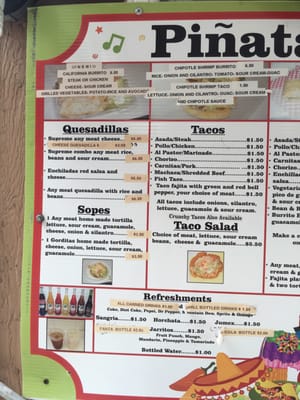 Menu photo 7 La Piñata Takos Portland, OR