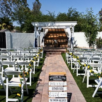 The Cottage Wedding Venue - All set up for the wedding! - Venues & Event Spaces Near Me - Gilbert, Arizona The Cottage Wedding Venue - All set up for the wedding! - Venues & Event Spaces Near Me - Gilbert, Arizona