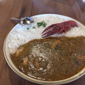 Garden District - Shrimp and crawfish Etouffee and rice - Cajun/Creole Near Me - Grand Rapids, Michigan