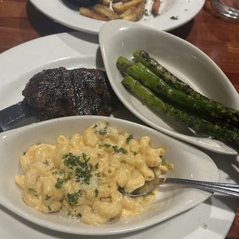 Abendigo's Grill & Patio - 8oz. Filet, Grilled Asparagus, Truffle Gouda Mac N' Cheese - Bars Near Me - Broken Bow, Oklahoma Abendigo's Grill & Patio - 8oz. Filet, Grilled Asparagus, Truffle Gouda Mac N' Cheese - Bars Near Me - Broken Bow, Oklahoma