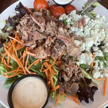 Blue Note - Black and Blues salad. Big size and brisket was very tender and juicy - Sports Bars Near Me - St. Louis, Missouri Blue Note - Black and Blues salad. Big size and brisket was very tender and juicy - Sports Bars Near Me - St. Louis, Missouri