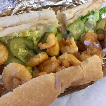 C & A Seafood - NOT EXACTLY STUFFED: the shrimp po boy isn't bad it's just not memorable- small shrimp, sparse pickle slices, no real flavor; $9. - Seafood Near Me - New Orleans, Louisiana