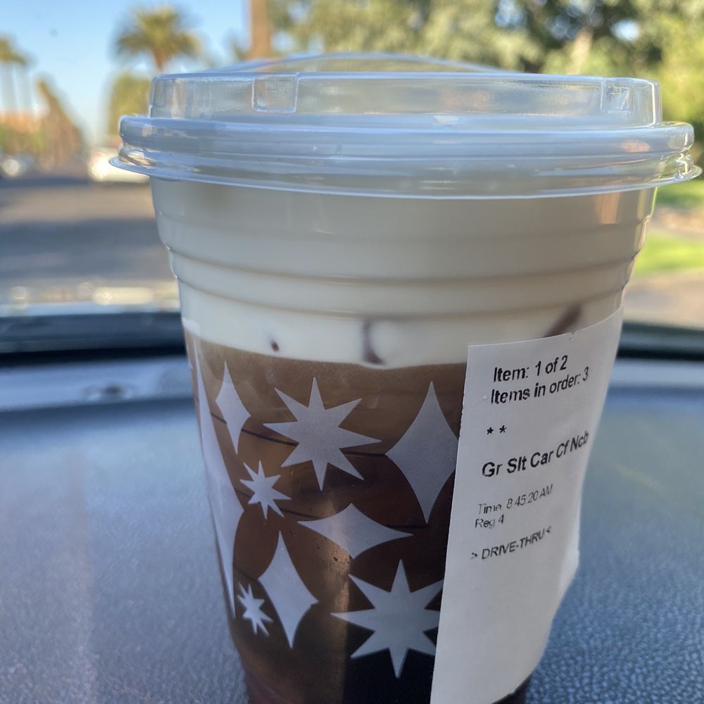 Starbucks - My favorite salted Carmel nitro cold brew... and they make sure it's cold here!!! :) - Coffee & Tea Near Me - Phoenix, Arizona Starbucks - My favorite salted Carmel nitro cold brew... and they make sure it's cold here!!! :) - Coffee & Tea Near Me - Phoenix, Arizona