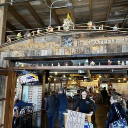The Grateful Gnome Sandwich Shoppe & Brewery - Look at all the gnomes!!!