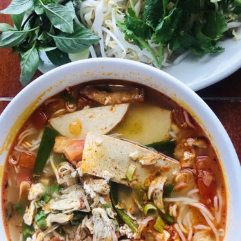 What The Pho - Vegan bun rieu cua. This usually got made from real crab, shrimp, pork and egg, but her vegan version was really tasty - Vietnamese Near Me - Indianapolis, Indiana What The Pho - Vegan bun rieu cua. This usually got made from real crab, shrimp, pork and egg, but her vegan version was really tasty - Vietnamese Near Me - Indianapolis, Indiana