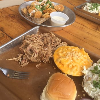 Feast BBQ - Fired pickles, pulled pork, max n cheese, potato salad. - Barbeque Near Me - Louisville, Kentucky Feast BBQ - Fired pickles, pulled pork, max n cheese, potato salad. - Barbeque Near Me - Louisville, Kentucky
