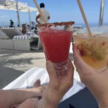 Hotel Mousai - Drinks on the rooftop pool - Hotels Near Me - Puerto Vallarta, JAL