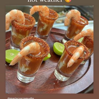 Mariscos Zamudio - Oysters shots - Seafood Near Me - Covina, California Mariscos Zamudio - Oysters shots - Seafood Near Me - Covina, California