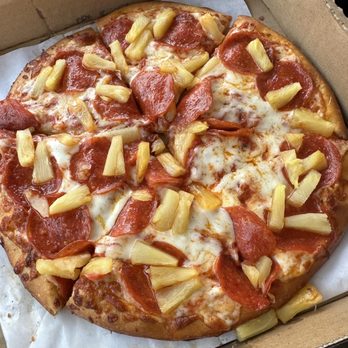 Coast Pizza - Small pineapple and pepperoni pizza - Pizza Near Me - Seal Beach, California Coast Pizza - Small pineapple and pepperoni pizza - Pizza Near Me - Seal Beach, California