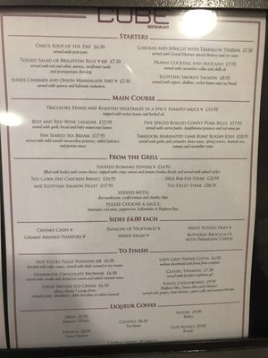 Menu photo 3 Cube Restaurant Crawley, WSX
