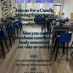 Bleu Lux Candle Bar