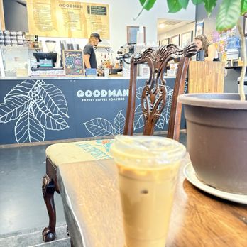 Goodman Coffee Roasters - Iced oat-milk latte with caramel sauce (: - Coffee Roasteries Near Me - Chattanooga, Tennessee Goodman Coffee Roasters - Iced oat-milk latte with caramel sauce (: - Coffee Roasteries Near Me - Chattanooga, Tennessee