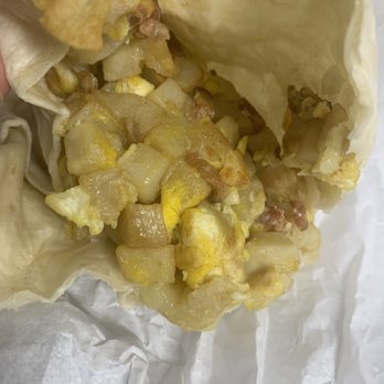 Isidro's Taco Shop - Bacon breakfast burrito ... but where's the bacon ?? - Mexican Near Me - Marina, California