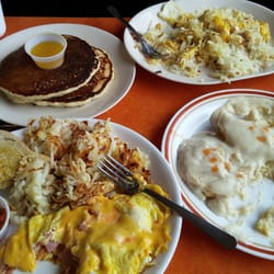 Angus Restaurant - Nom a nom! ham omellette chicken fried steak