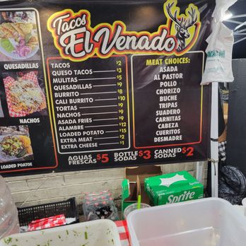 Tacos El Venado - Nice menu and prices - Food Trucks Near Me - North Hollywood, California