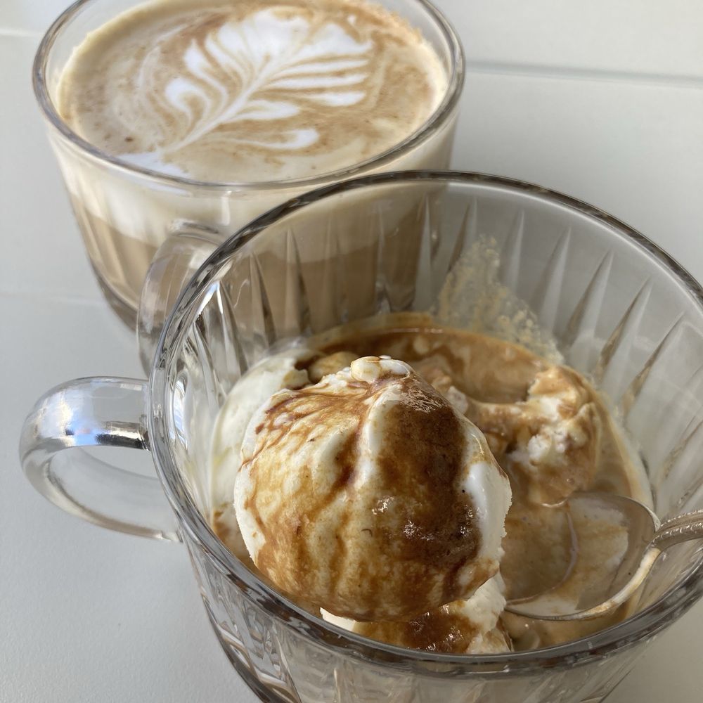 Gato Coffee - Affogato and cappuccino at Gato Coffee & Such - Coffee Roasteries Near Me - Salida, Colorado