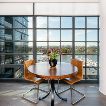 Redbird Redesign - It doesn't get much better than having a meal with this view in the background. Table from Crate & Barrel and dining chairs from CB2. - Interior Design Near Me Redbird Redesign - It doesn't get much better than having a meal with this view in the background. Table from Crate & Barrel and dining chairs from CB2. - Interior Design Near Me