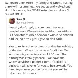 A true "business owner" greets clients! Busy or not, a simple " we will be right with you" .. not excuses why you cant lol A true "business owner" greets clients! Busy or not, a simple " we will be right with you" .. not excuses why you cant lol