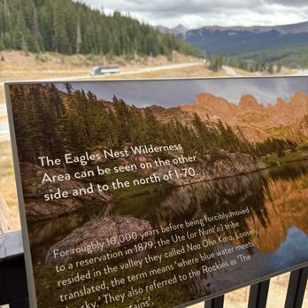 Vail Pass Rest Area - Parking Near Me - Frisco, Colorado
