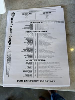 Menu photo 2 Broad Street Dough Franklin Twp, NJ