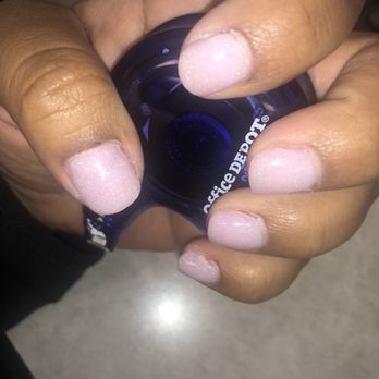 Michele Nails - Cut cuticle and breaking dip - Nail Salons Near Me - Garland, Texas