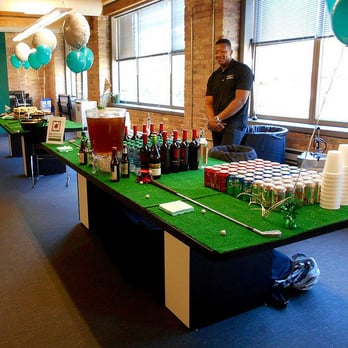 Literacenter - The tables in the Welcome Area make a great bar and catering display. - Shared Office Spaces Near Me - Chicago, Illinois Literacenter - The tables in the Welcome Area make a great bar and catering display. - Shared Office Spaces Near Me - Chicago, Illinois