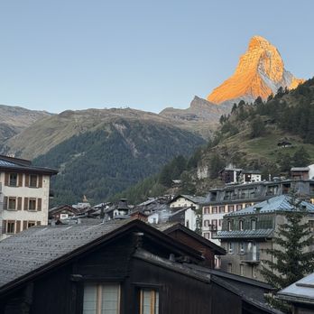 Mont Cervin Palace - A view from our balcony - Hotels Near Me - Zermatt, VS Mont Cervin Palace - A view from our balcony - Hotels Near Me - Zermatt, VS