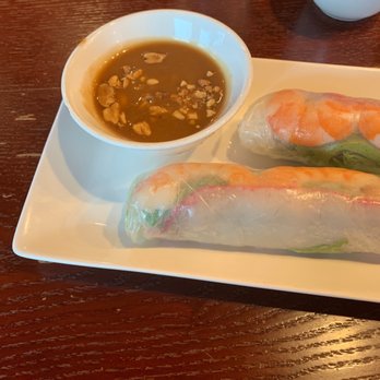 Pho 99 Authentic Vietnamese - Spring rolls with peanut sauce. Actual peanuts in the sauce - Vietnamese Near Me - Shoreline, Washington Pho 99 Authentic Vietnamese - Spring rolls with peanut sauce. Actual peanuts in the sauce - Vietnamese Near Me - Shoreline, Washington