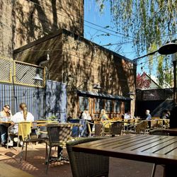 Allen's - The patio out back at Allen's on May 15,2025