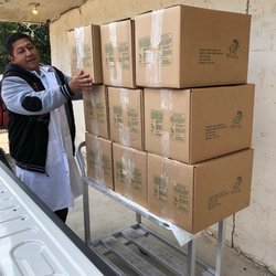 Fisher Ham & Meat - Cow boxed up , loading to go home