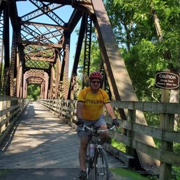 One of many old rail bridges on Pine Creek Trail One of many old rail bridges on Pine Creek Trail