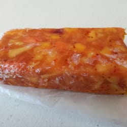 La Michoacana - The mango con chili paleta was chock full o' fruit, but the spiciness of the chilies overwhelmed the sweetness of the mango.