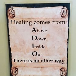 Family Wellness Centre of Connecticut - One of many uplifting messages on the waiting room walls.