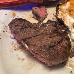 Rare steak