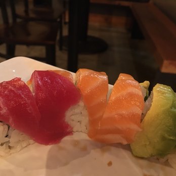 Itto Sushi - Rainbow roll.  Fish was fresh, but crab inside was okay - Sushi Bars Near Me - Orem, Utah
