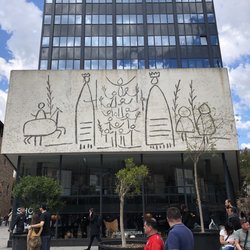 Barcelona Walking Tours - Public art from Picasso, seen on Barcelona Walking Tours from the tourism info center in Pl Catalunya.