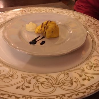Antica Osteria da Divo - Pre meal appetizer of egg omelet with a foam of pecorino cheese. On the house waiting for our meal to start. - Italian Near Me - Siena, SI