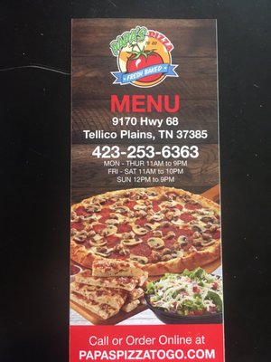 PAPA'S PIZZA TO GO - Updated February 2026 - 9170 New Hwy 68