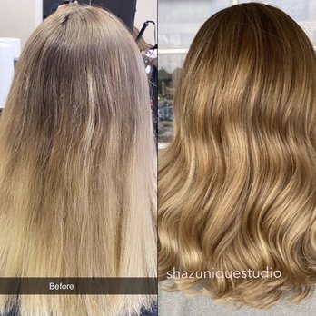 Shaz Unique Studio - Before & after hair color #balayage - Hair Salons Near Me - Stafford, Virginia