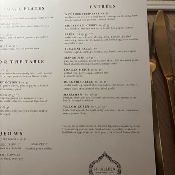 Khâluna - Menu - Laotian Near Me - Minneapolis, Minnesota