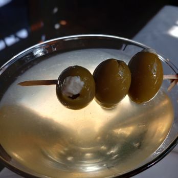 Saddle Peak Lodge - Dirty ginartini with blue cheese olives - New American Near Me - Calabasas, California Saddle Peak Lodge - Dirty ginartini with blue cheese olives - New American Near Me - Calabasas, California