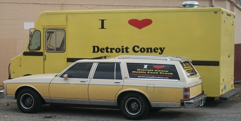 Detroit Coney Mobile Food Truck Logo