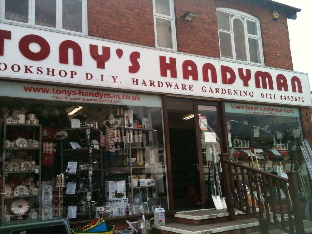 TONY’S HANDYMAN CENTRE 6 Hewell Road, Birmingham, West Midlands