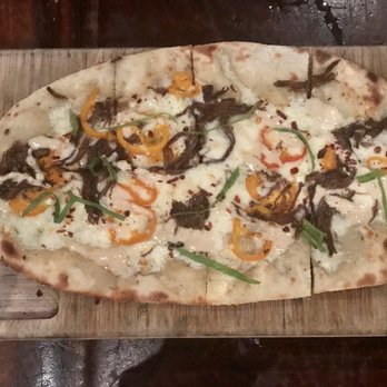 Heist Brewery - Short Rib Flatbread - New American Near Me - Charlotte, North Carolina Heist Brewery - Short Rib Flatbread - New American Near Me - Charlotte, North Carolina